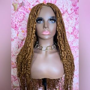 Bohemian Box Braids Lace Front Wig NWT